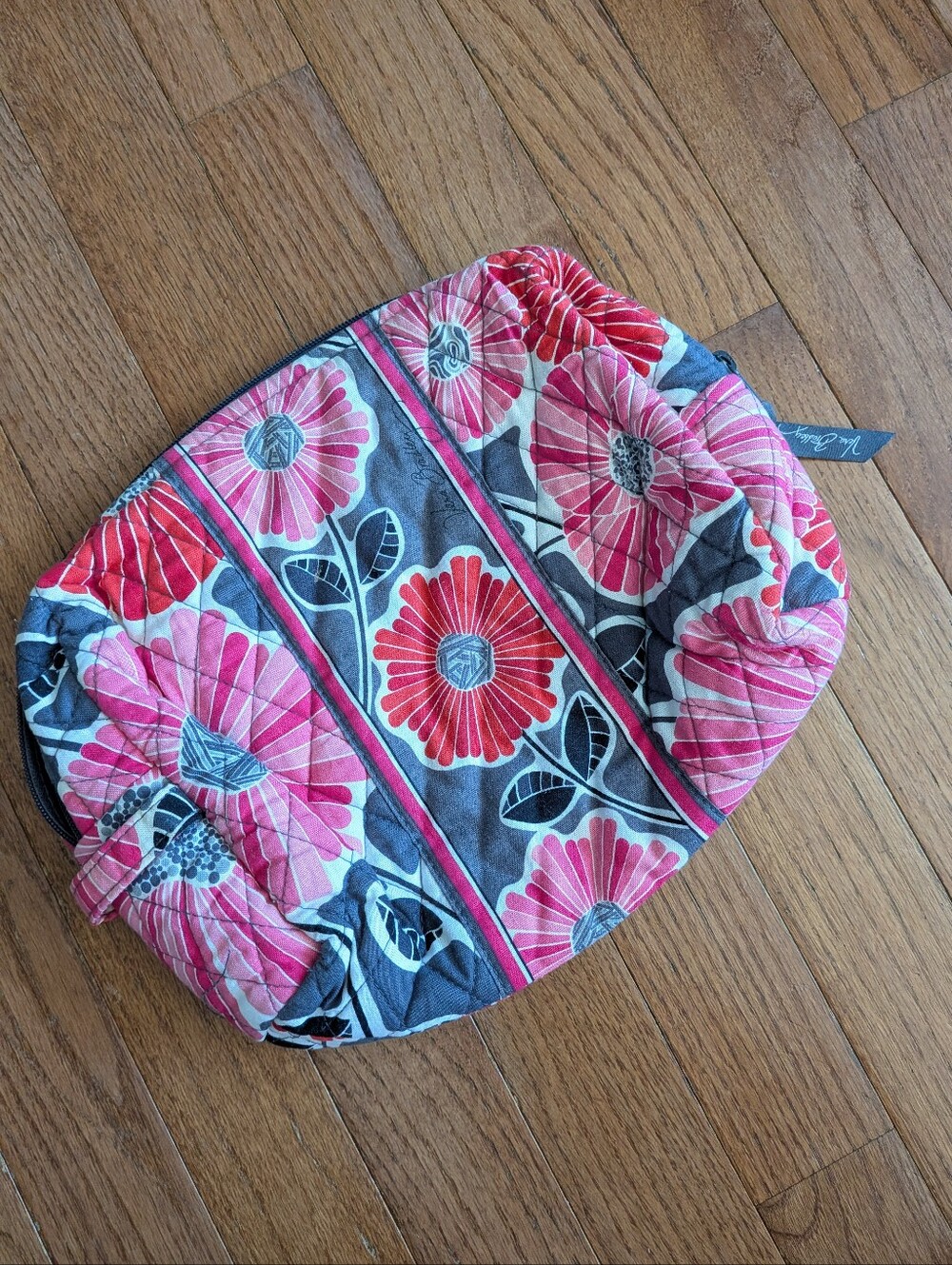 Vera Bradley Pink Floral Quilted Cosmetic Bag